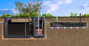 estación depuradora para uso doméstico de agua
