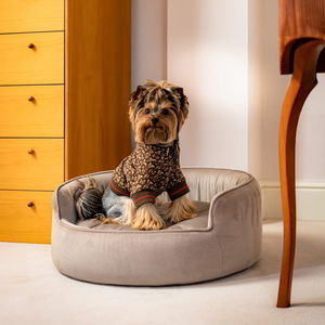 cama para perros de tejido