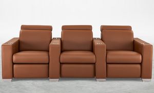 butaca de cine de cuero