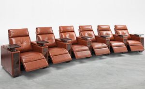 butaca de cine de cuero