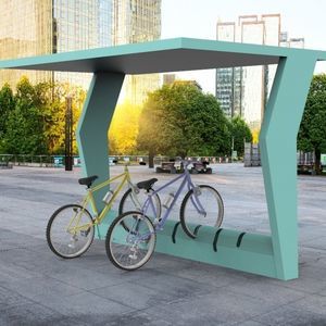 marquesina para bicicletas de acero