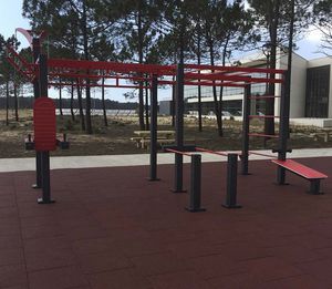 parque de fitness al aire libre para espacio público