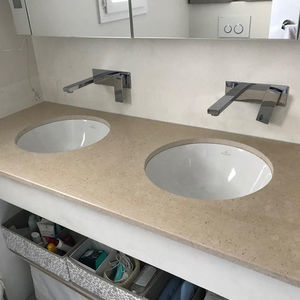 encimera de lavabo doble
