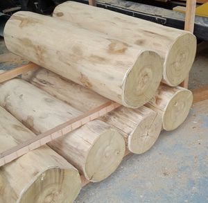 tronco de madera para paisajismo