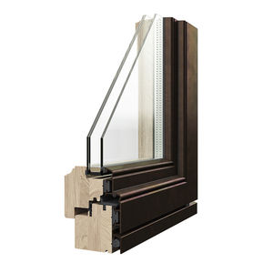 ventana madera-bronce
