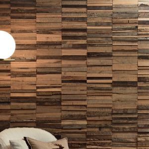 revestimiento de pared de roble
