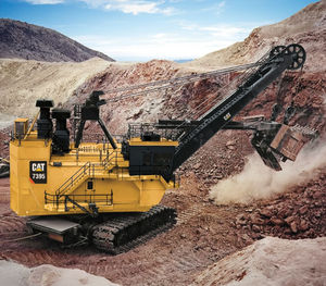excavadora con orugas / de cable / para obra / eléctrica
