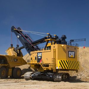 excavadora con orugas / de cable / para obra / eléctrica
