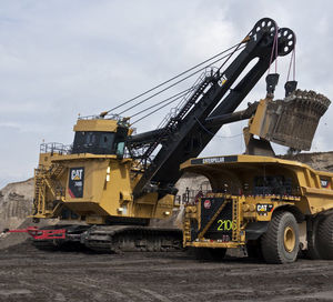 excavadora con orugas / de cable / para obra / eléctrica