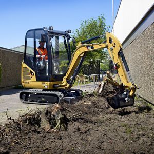 excavadora mini / con orugas / para obra / diésel
