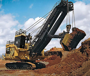 excavadora con orugas / de cable / para obra / eléctrica