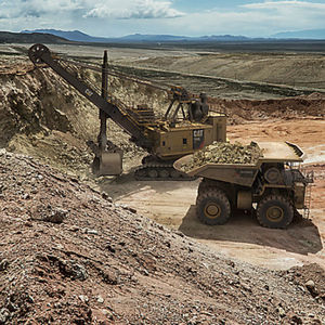 excavadora con orugas / de cable / para obra / eléctrica