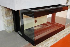 chimenea insertable de 3 caras