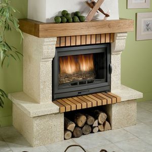 chimenea de leña