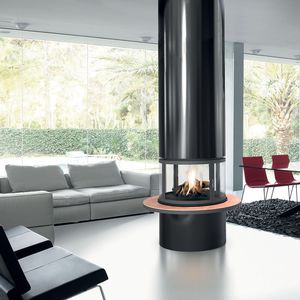 chimenea de leña
