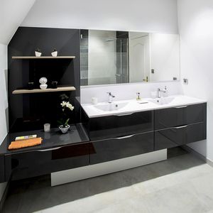 mueble de lavabo doble