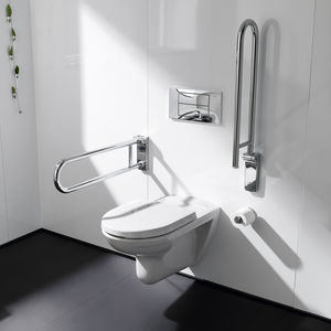 barra de apoyo de metal / en U / de pared / para cuarto de baño