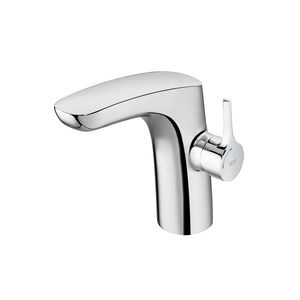 grifo monomando para lavabo / en encimera / de metal cromado / de baño