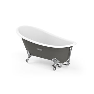 bañera con patas / ovalada / de hierro fundido