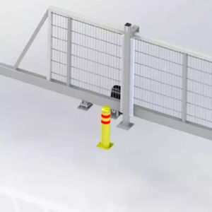 bolardo de control de acceso