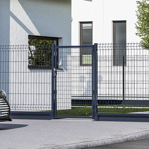 puerta para jardín de acero galvanizado