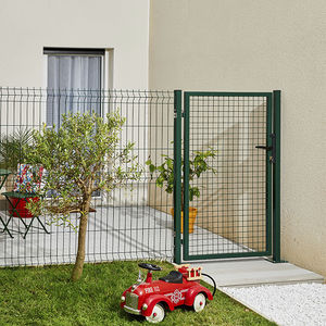 puerta para jardín de acero galvanizado