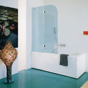 mampara de bañera plegable