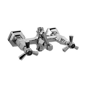 grifo mezclador para ducha / de pared / de metal cromado / de bronce