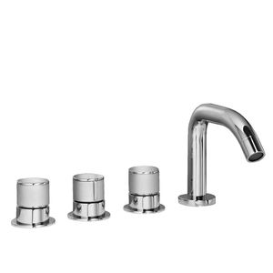 grifo mezclador para ducha / para bañera / en encimera / de metal cromado