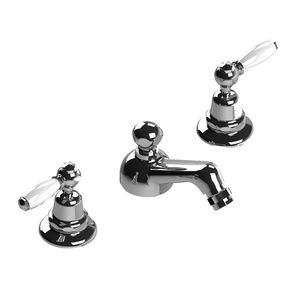 grifo mezclador para bidé / de libre instalación / de metal cromado / de baño