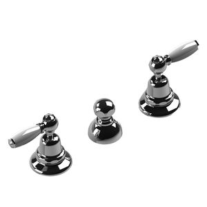 grifo mezclador para bidé / de libre instalación / de metal cromado / de baño