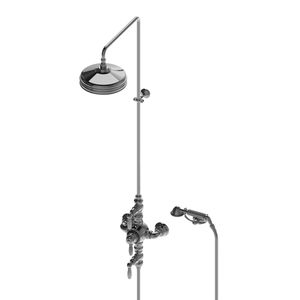 set de ducha de pared / clásico / con alcachofa / termostático