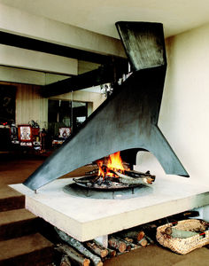 chimenea de leña