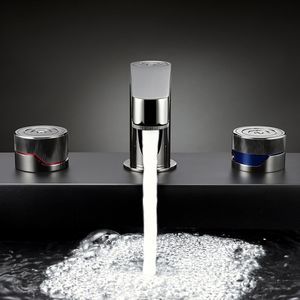 grifo bimando para lavabo