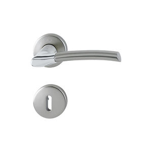 manilla de puerta / de latón / contemporánea / con cerradura integrada