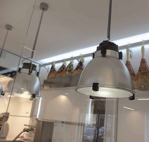luminaria suspendida / LED / fluorescente compacta / redonda