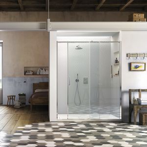 cabina de ducha de vidrio