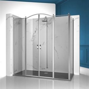 cabina de ducha de vidrio templado