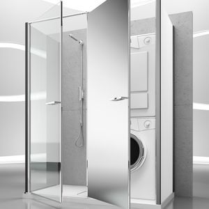 cabina de ducha de vidrio
