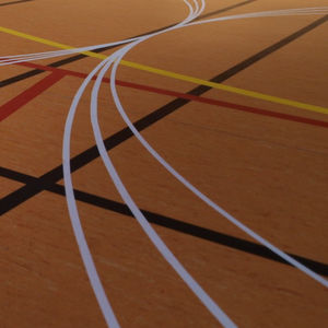 pavimento deportivo de linóleo / de interior / para sala polideportiva
