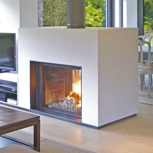 chimenea insertable de doble cara