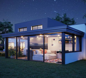 veranda de vidrio