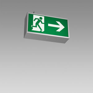 iluminación de emergencia rectangular
