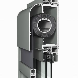 celosía con lamas de aluminio