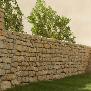 piedra de construcción para muro de piedras secas