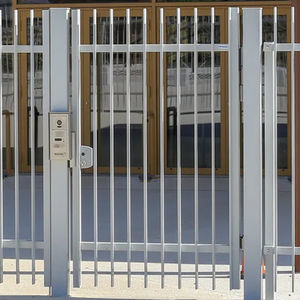 puerta para jardín de acero galvanizado