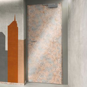 puerta de interior / abatible / de acero / de seguridad