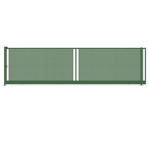 portones correderos / de acero galvanizado / de acero con revestimiento en polvo / de chapa perforada