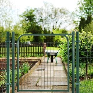puerta para jardín de metal