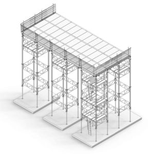 apuntalamiento de acero / de encofrado modulares